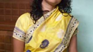 Indian wife padma in saree getting naked giving blowjob