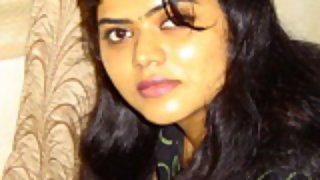 Gorgeous Neha in bedroom stripping her clothes off